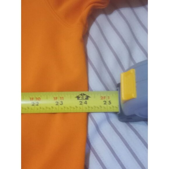 Nike GOLF Dri Fit Polo Shirt Mens XL Solid Orange Performance Collared - Picture 11 of 12